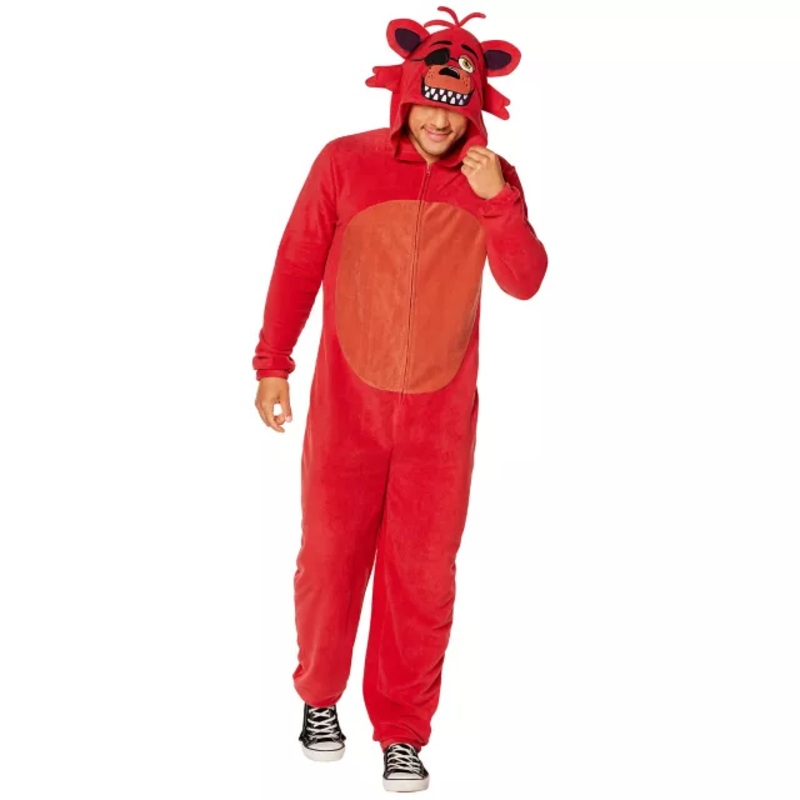 Adult Foxy Jumpsuit Costume - Five Nights at Freddy's RED SMALL/MEDIUM