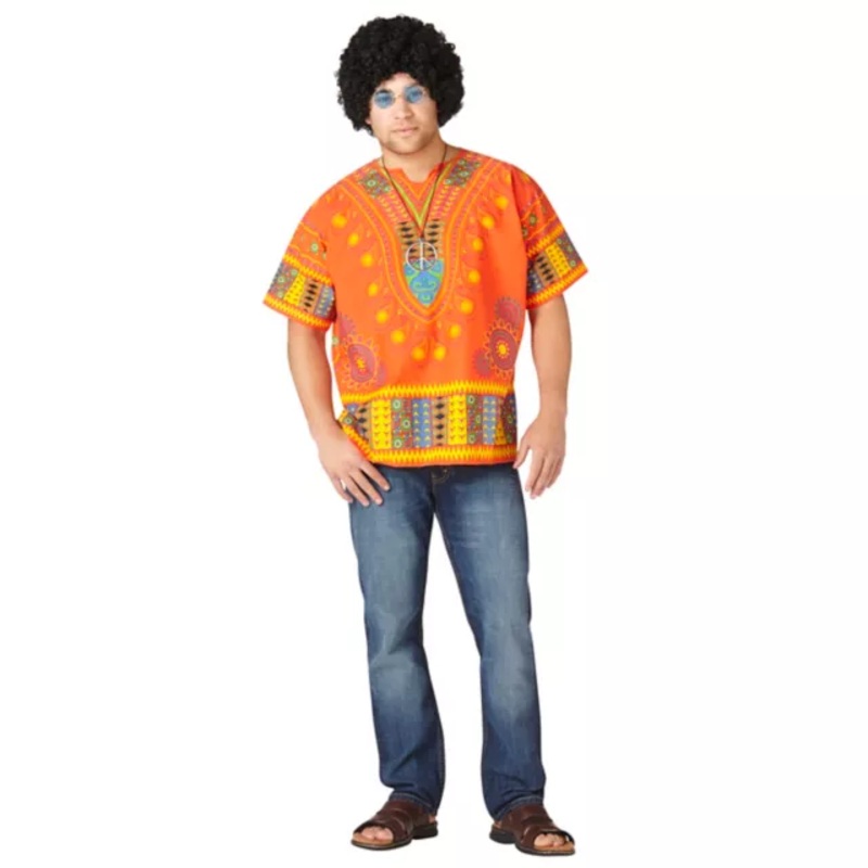 Adult Hippie Costume MULTI-COLOR SMALL/MEDIUM