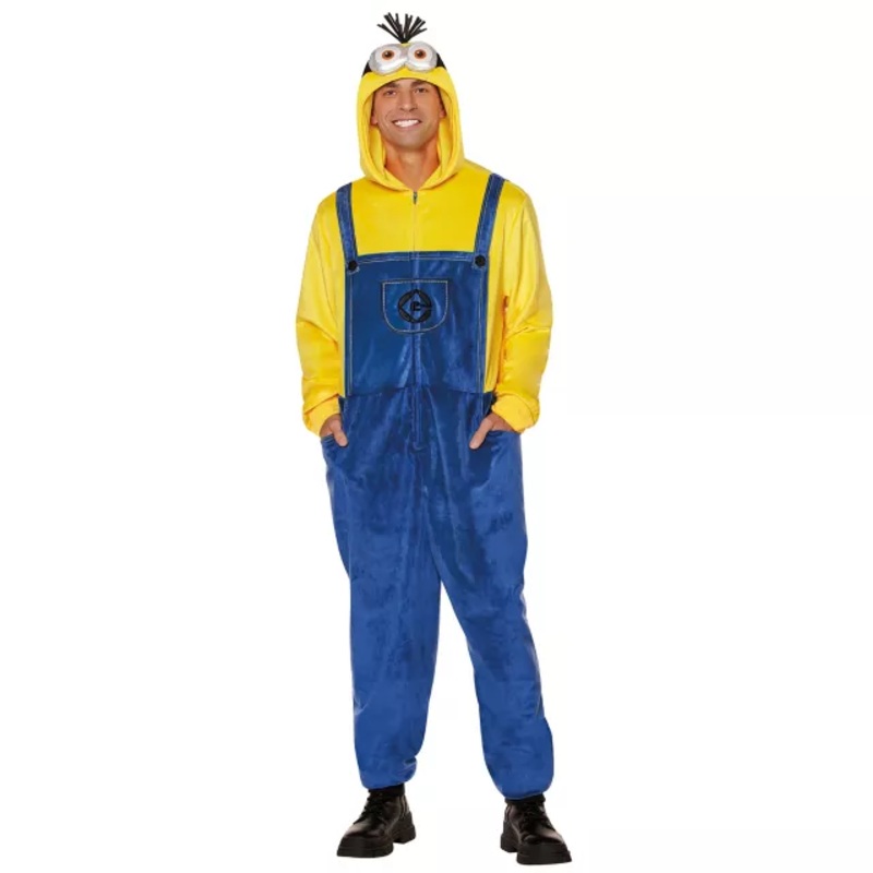 Adult Kevin Jumpsuit Costume - Minions YELLOW EXTRA SMALL/SMA