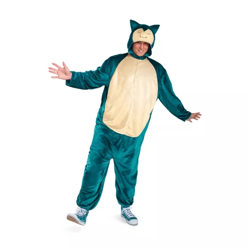 Adult Snorlax Jumpsuit- Pokmon ORANGE SMALL/MEDIUM