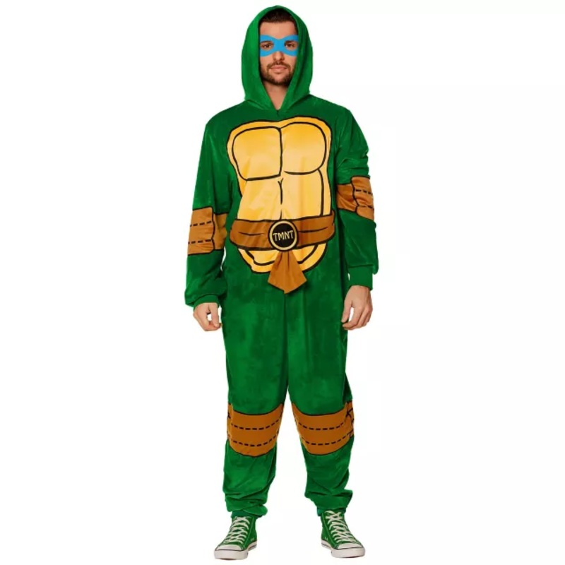 Adult Teenage Mutant Ninja Turtles Plus Size Jumpsuit Costume GREEN 2X