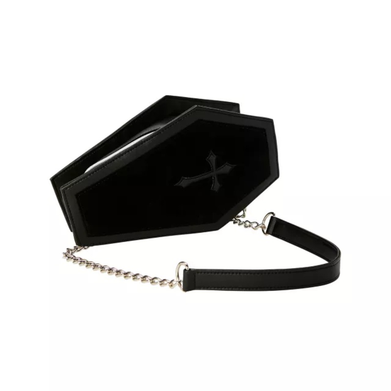 Black Coffin Crossbody Bag BLACK ONE SIZE FITS MOST