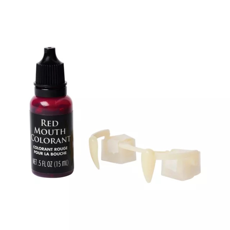 Bloody Vampire Fangs Kit  ONE SIZE FITS MOST