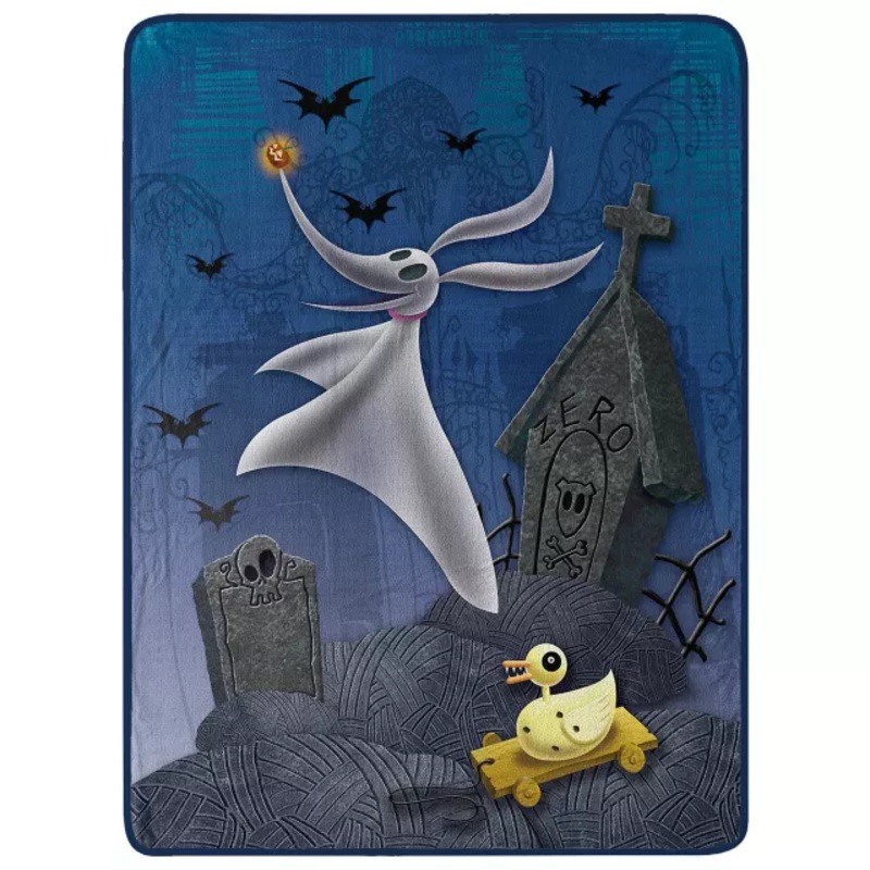 Haunting Zero Fleece Blanket - The Nightmare Before Christmas MULTI-COLOR 46 IN X 60 IN