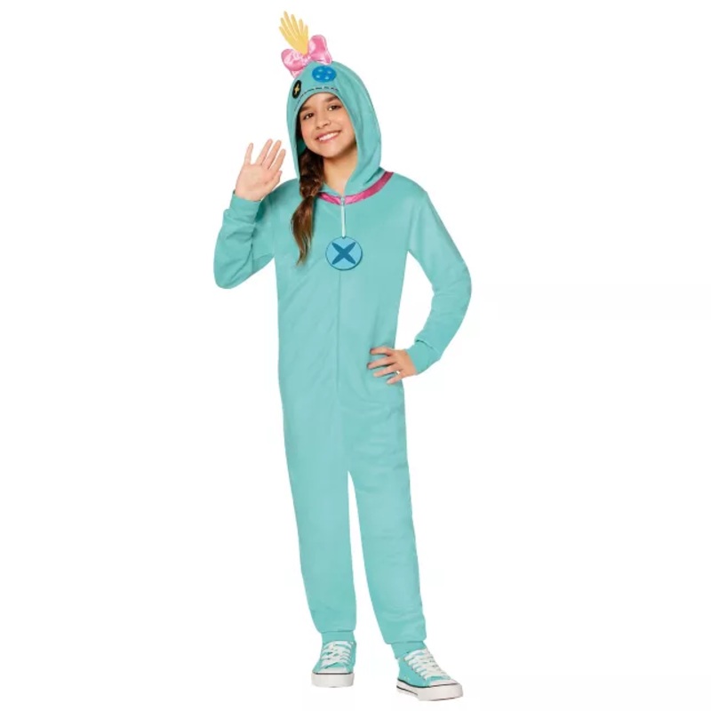 Kids Scrump Jumpsuit Costume - Lilo & Stitch TURQUOISE CHILD SMALL