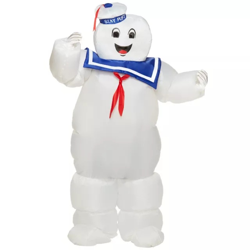 Kids Stay Puft Inflatable Costume - Ghostbusters WHITE CHILD ONE SIZE