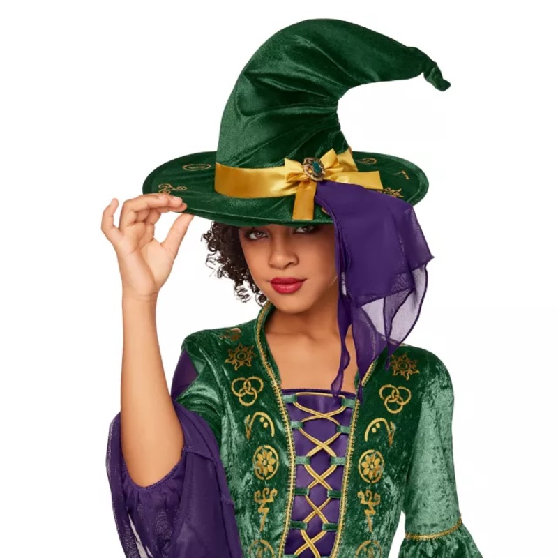 Kids Winifred Sanderson Witch Hat - Hocus Pocus GREEN CHILD ONE SIZE