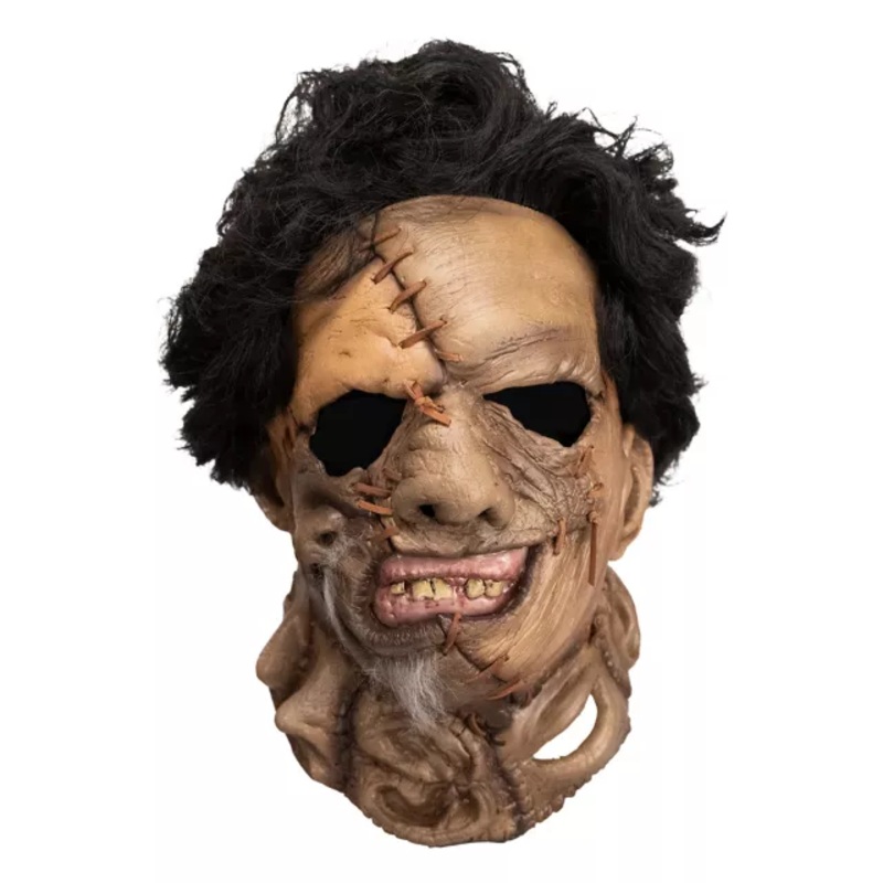 Leatherface Full Mask - The Texas Chainsaw Massacre Part 2 BEIGE ONE SIZE FITS MOST