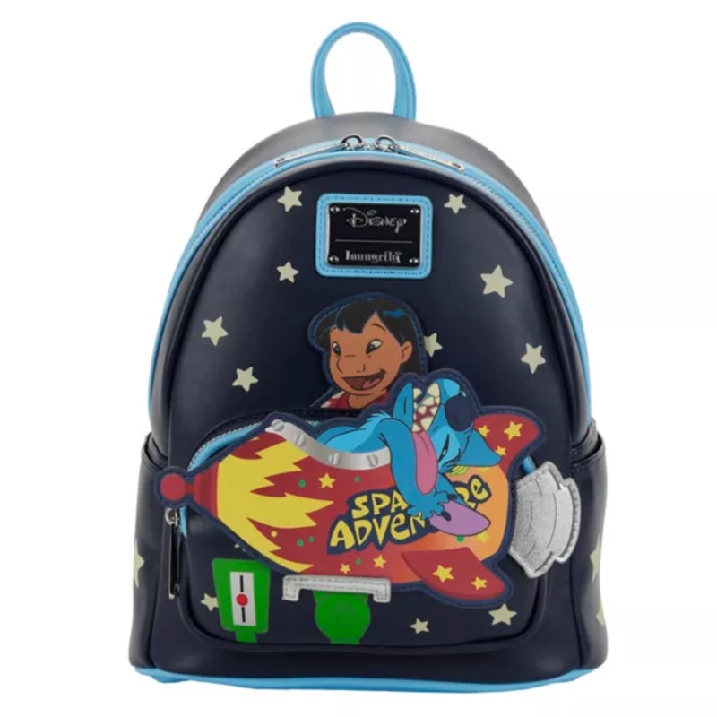 Loungefly Glow in the Dark Space Adventure Mini Backpack - Lilo & Stitch MULTI-COLOR