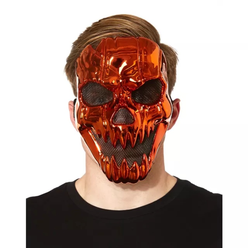 Metallic Pumpkin Mask  ONE SIZE FITS MOST