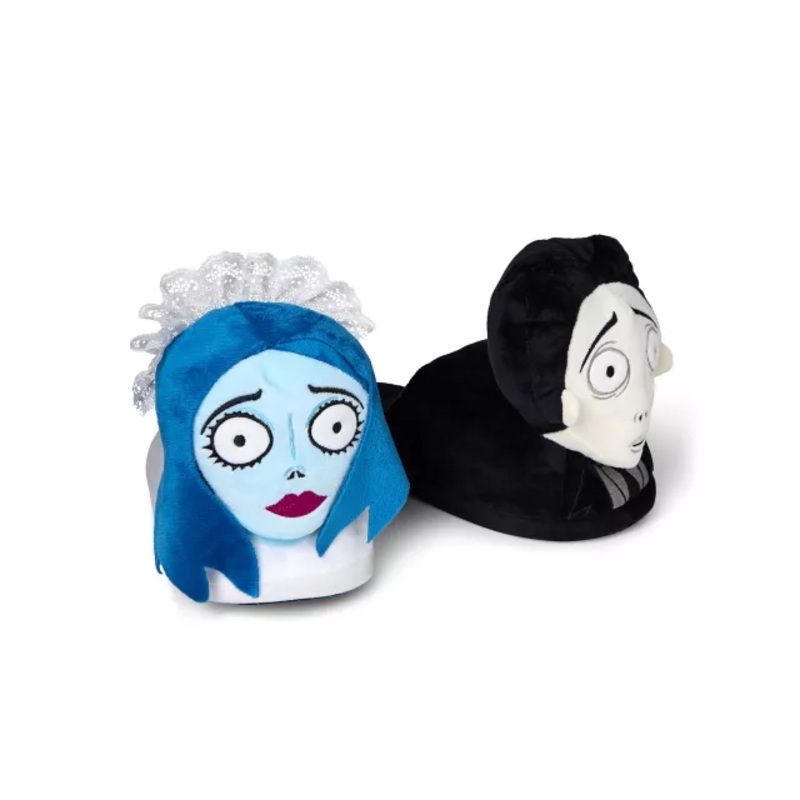 Victor and Emily Plush Slippers - Corpse Bride BLUE SMALL/MEDIUM