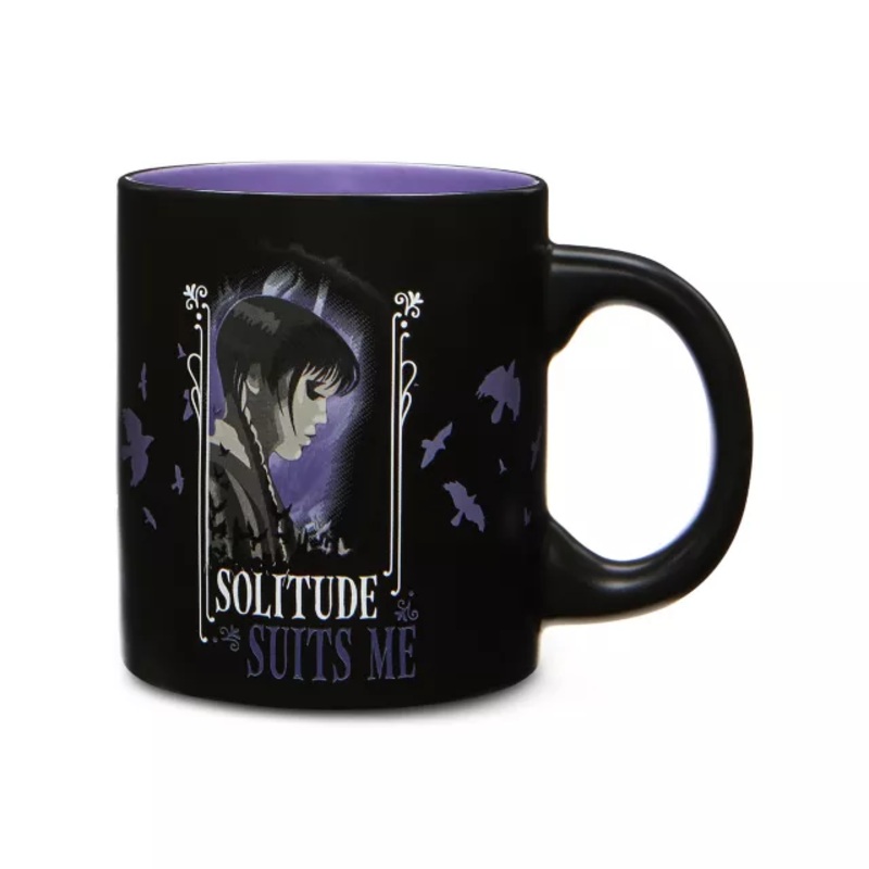 Wednesday Solitude Suits Me Coffee Mug - 20 oz. BLACK 20 OUNCE