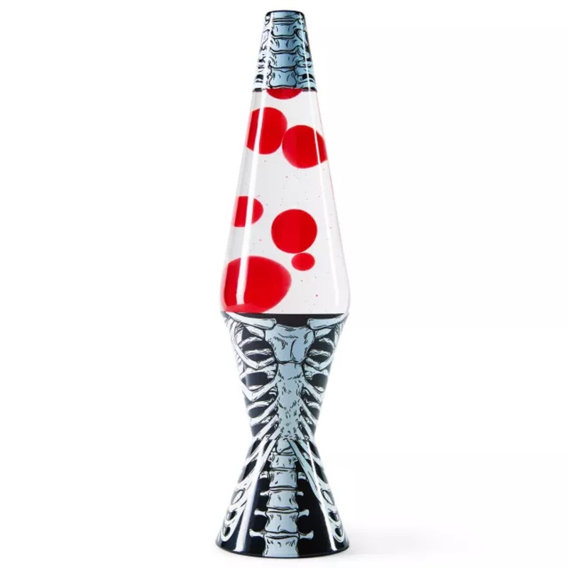 17 Inch Black and White Ribcage Lava Lamp BLACK AND WHITE 32 OUNCE
