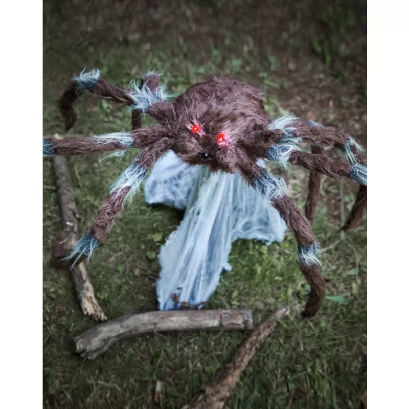 21 In LED Brown Jumping Spider Animatronic BROWN No Size