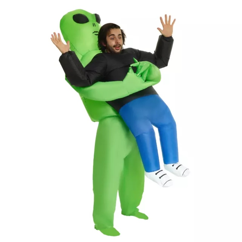 Adult Alien Pick Me Up Inflatable Costume GREEN ONE SIZE FITS MOST
