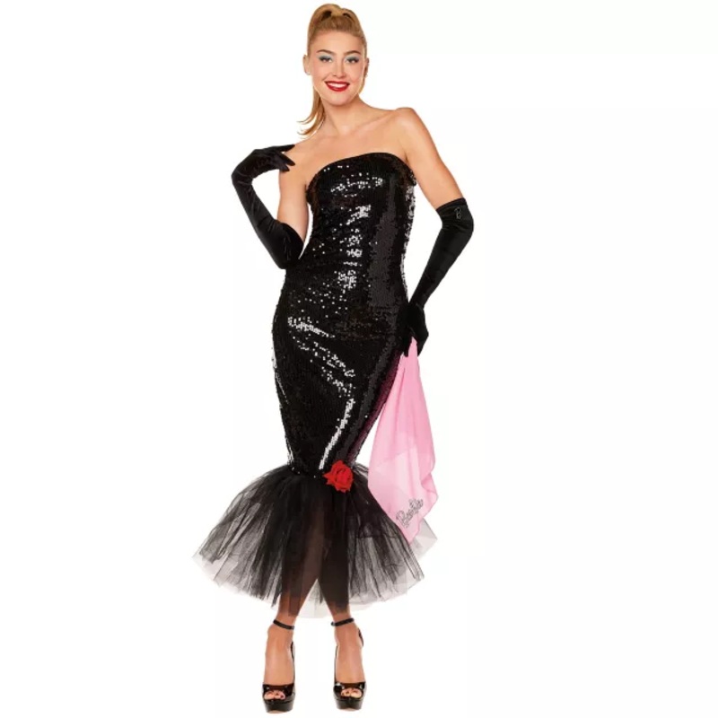 Adult Barbie Solo in the Spotlight Costume BLACK ADULT EX SMALL