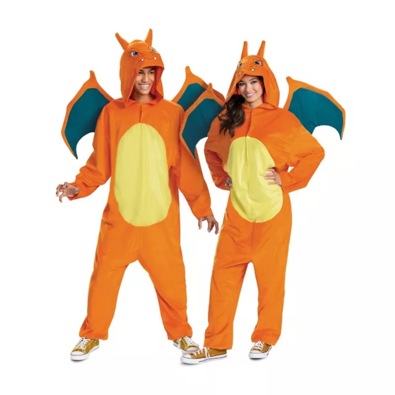 Adult Charizard Jumpsuit - Pokmon ORANGE/BLUE ONE SIZE FITS MOST