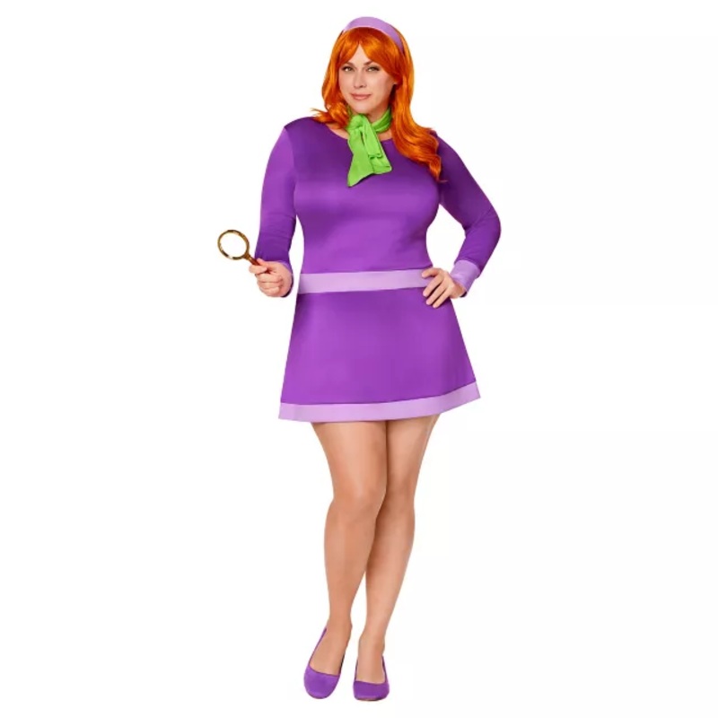 Adult Daphne Plus Size Costume - Scooby-Doo PURPLE 1X