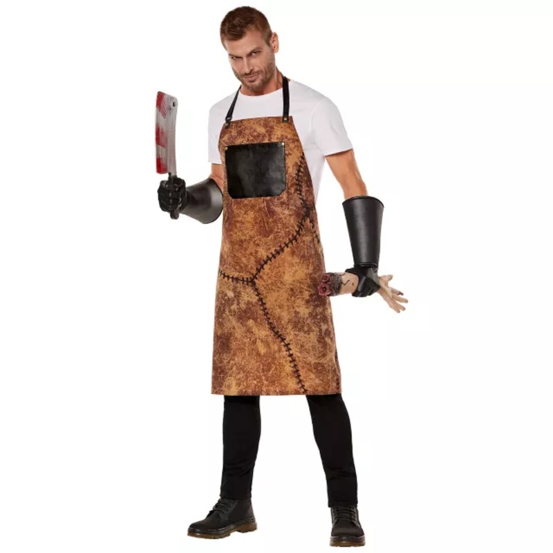 Adult Horror Butcher Costume DARK BROWN ONE SIZE FITS MOST