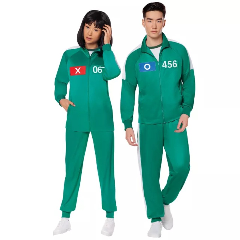 Adult Squid Game Player Plus Size Costume TEAL 2X