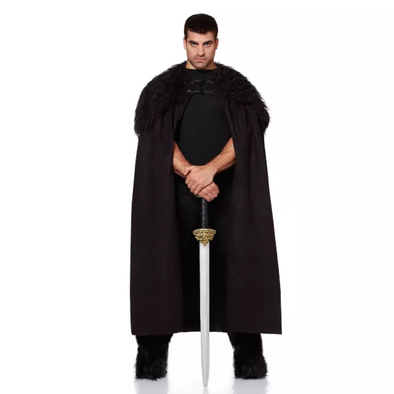 Adult Warrior Cloak BLACK ONE SIZE FITS MOST