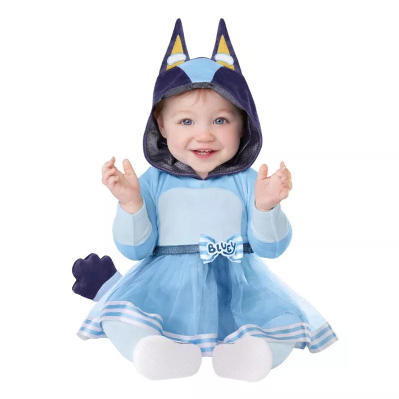 Baby Bluey Dress Costume BLUE 0 TO 6 MONTHS