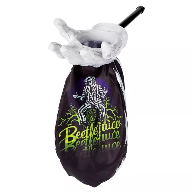 Beetlejuice Loot Scoop Treat Bag BLACK