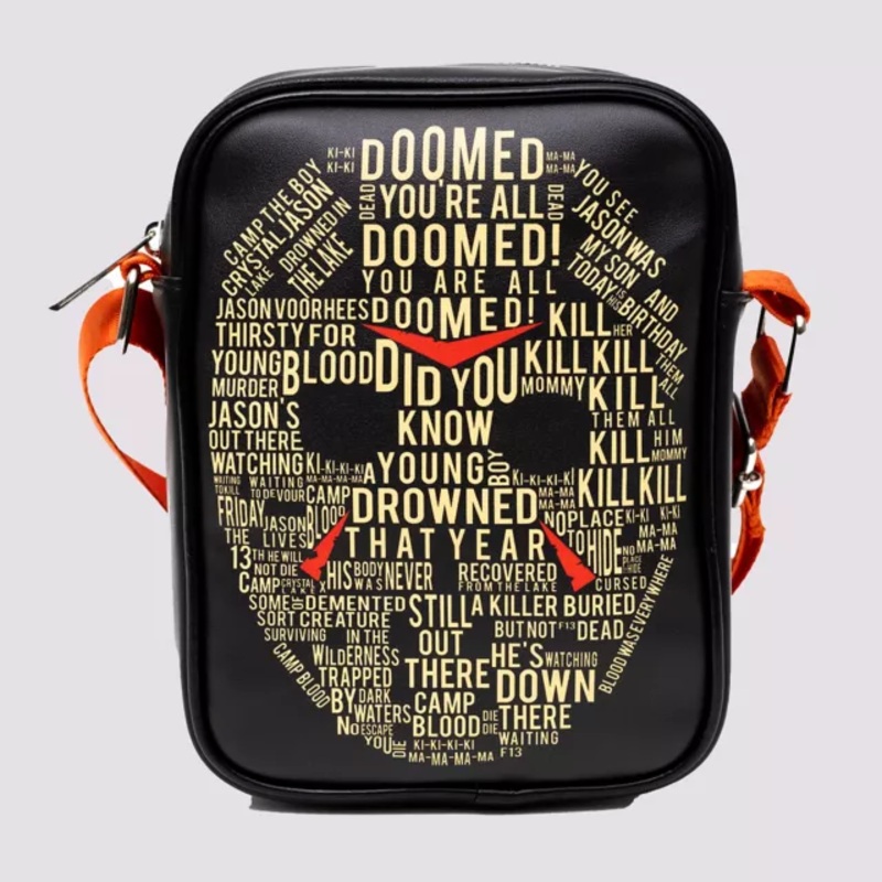 Buckle-Down Jason Voorhees Flat Crossbody Bag - Friday the 13th MULTI-COLOR