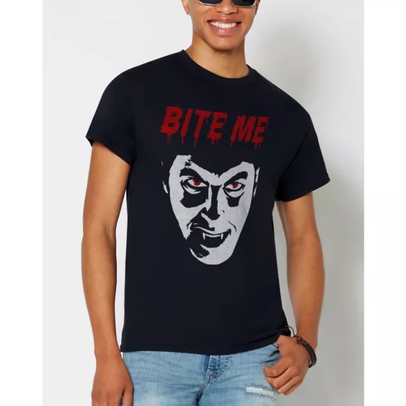 Dracula Bite Me T Shirt - Universal Monsters BLACK ADULT SMALL