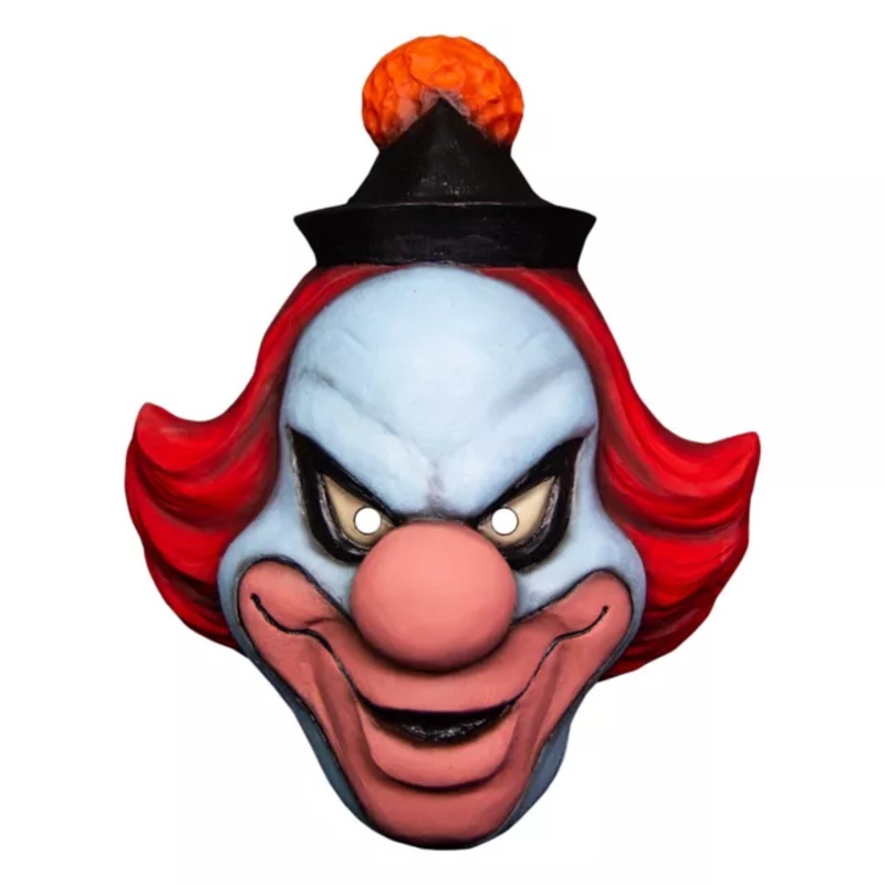 Ghost Clown Half Mask - Scooby-Doo RED/WHITE/BLACK ONE SIZE FITS MOST