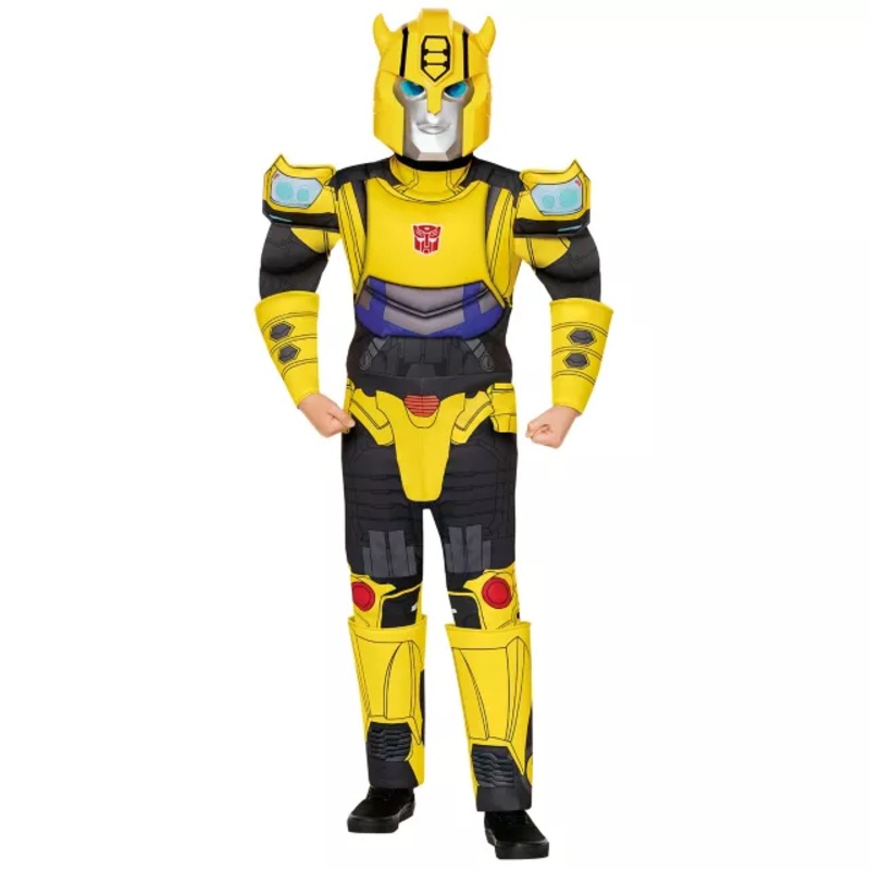 Kids Bumblebee Muscle Suit Costume - Transformers BLACK AND YELLOW CHILD EXTRA SM