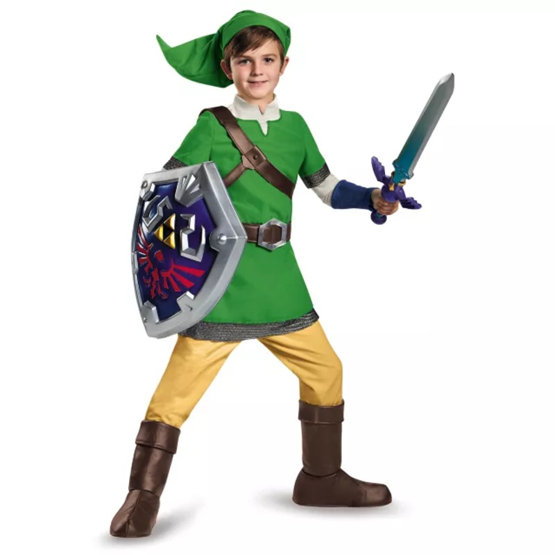 Kids Link Costume Deluxe - The Legend of Zelda GREEN CHILD SMALL