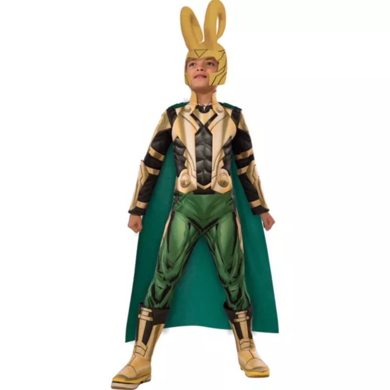 Kids Loki Costume - Marvel Avengers GREEN - MULTI CHILD SMALL