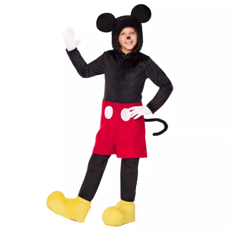 Kids Mickey Mouse Jumpsuit Costume - Mickey and Friends BLACK AND RED CHILD EXTRA SM