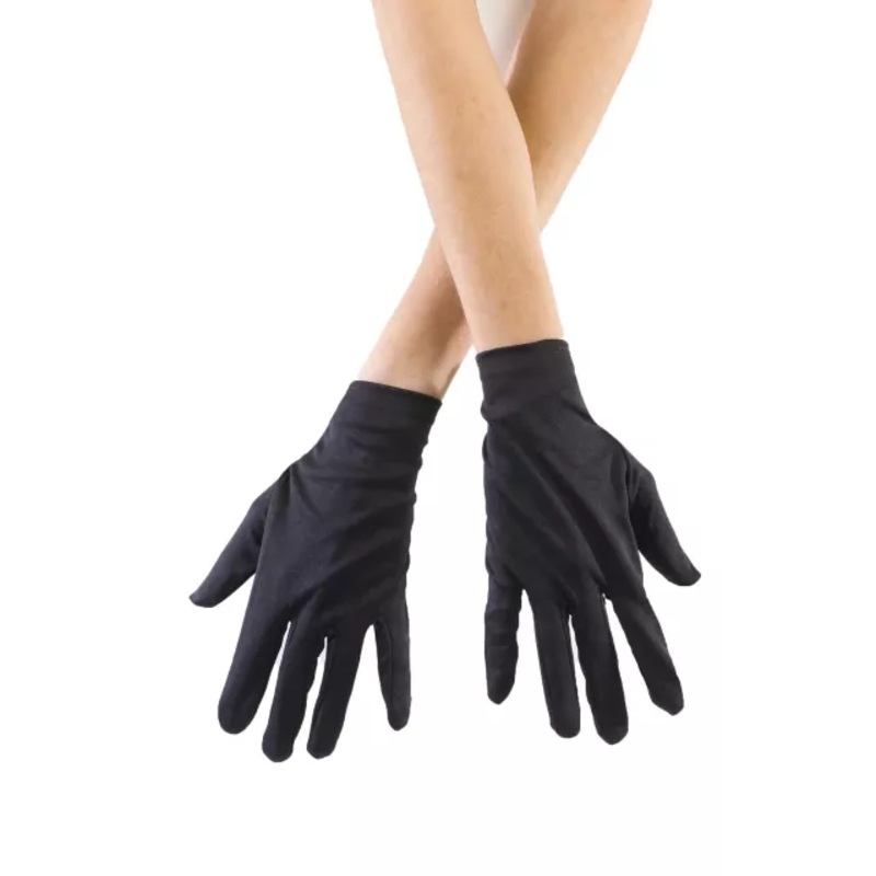 Kids Short Black Gloves  CHILD ONE SIZE