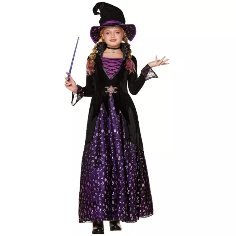 Kids Signature Witch Costume - The Signature Collection BLACK AND PURPLE CHILD SMALL