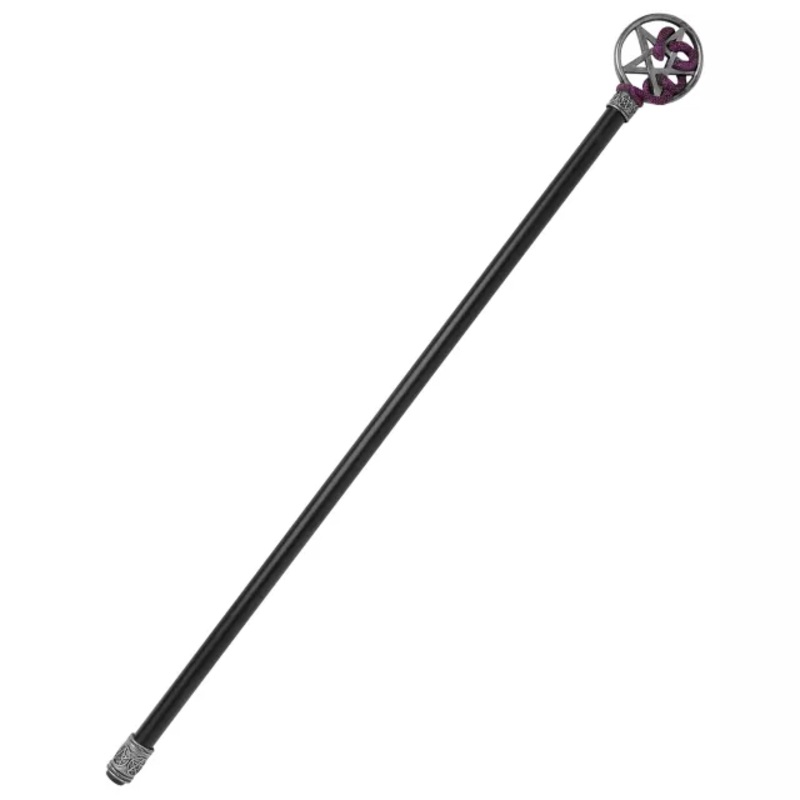 Pentagram Snake Staff BLACK