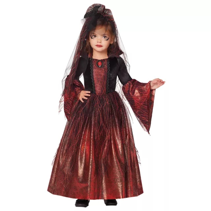 Toddler Scarlet Vampire Costume BLACK AND RED 2T