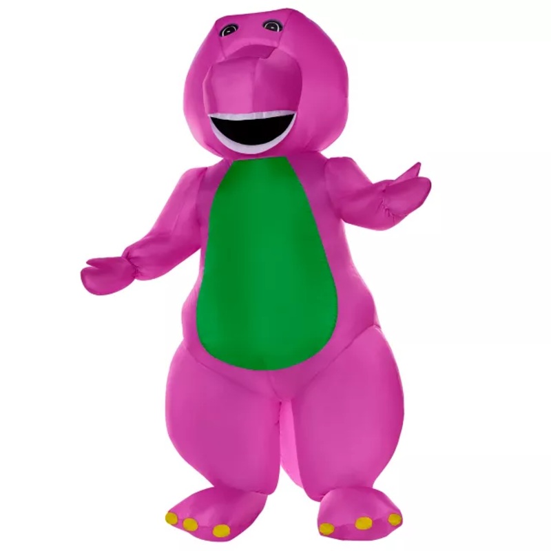 Adult Barney Inflatable Costume PURPLE ONE SIZE FITS MOST