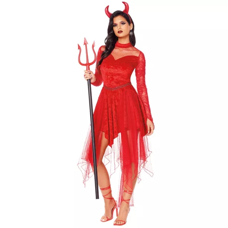 Adult Devious Devil Costume RED ADULT SMALL