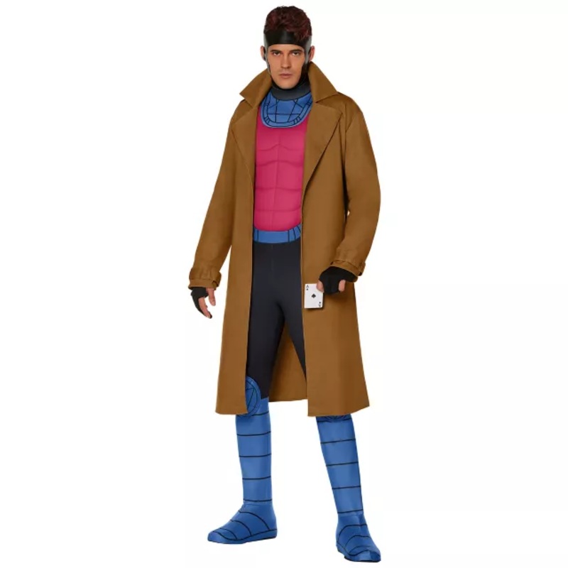 Adult Gambit Costume - X-Men BROWN ADULT MEDIUM