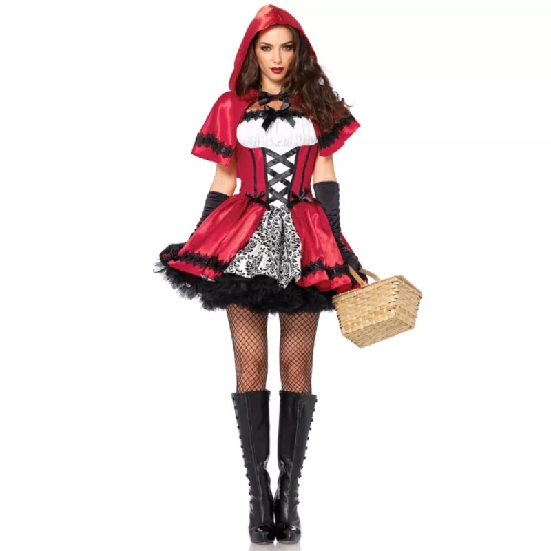 Adult Gothic Red Riding Hood Costume RED ADULT SMALL