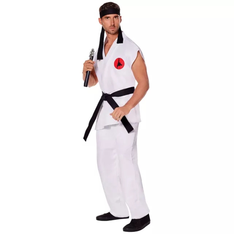 Adult Karate Costume WHITE ADULT SMALL