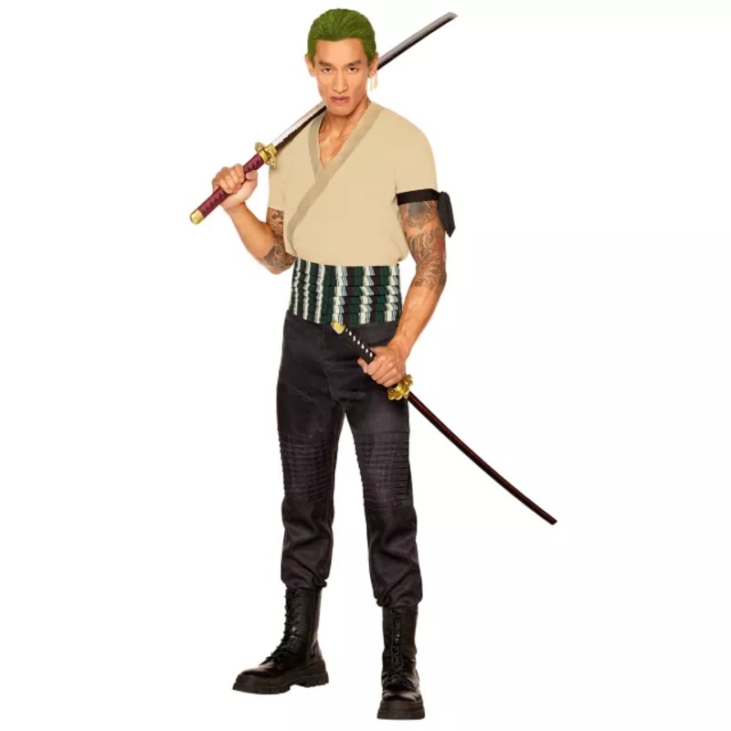 Adult Zoro Costume - One Piece MULTI-COLOR ADULT SMALL
