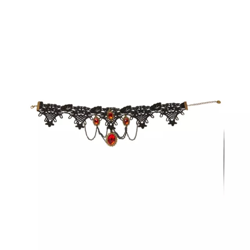 Black Lace Vampire Choker BLACK ONE SIZE FITS MOST