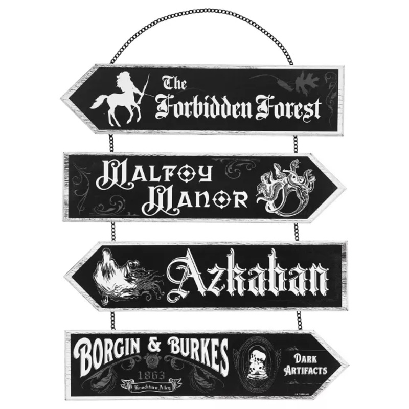 Dark Directions Sign - Harry Potter BLACK / MULTI 20 INCH