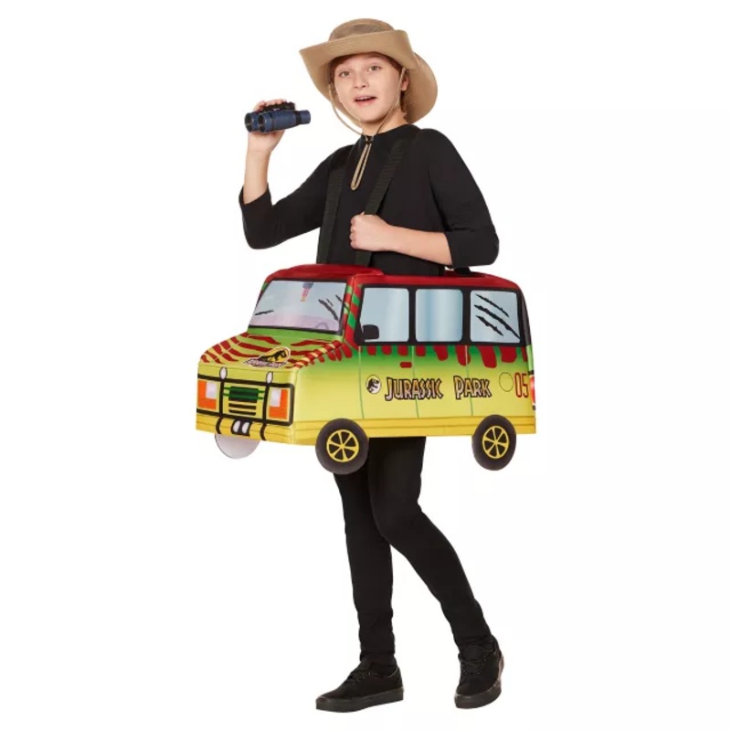 Kids Jurassic Park Ride-Along Costume RED/YELLOW CHILD ONE SIZE