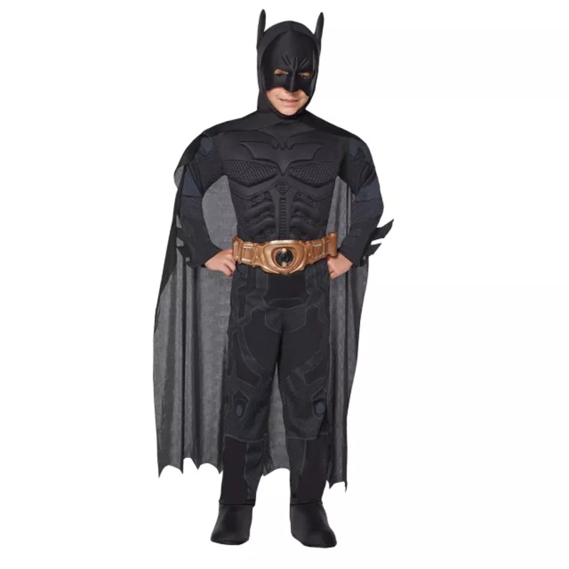 Kids Muscle Chest Batman Costume - Batman the Dark Knight BLACK CHILD SMALL