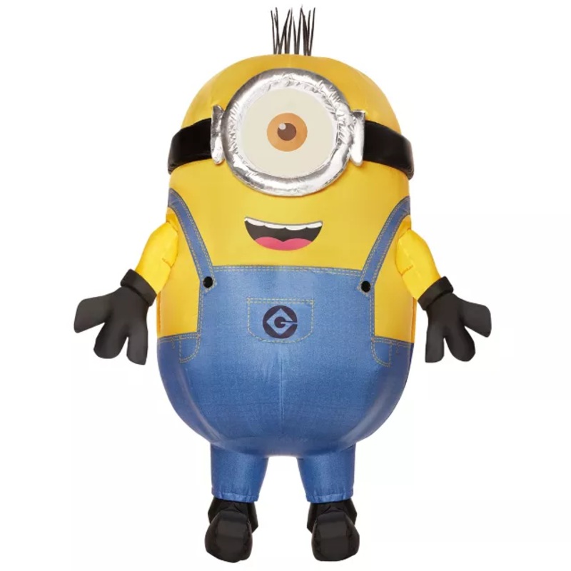 Kids Stuart Inflatable Costume - Minions BLUE/YELLOW BOYS S/M