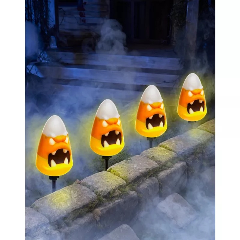 Light-Up LED Candy Corn Pathway Markers MULTI-COLOR